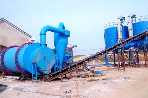 山東德州沙子烘干現場